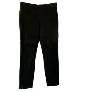 J.Crew Collection Black Suede Cigarette Pants